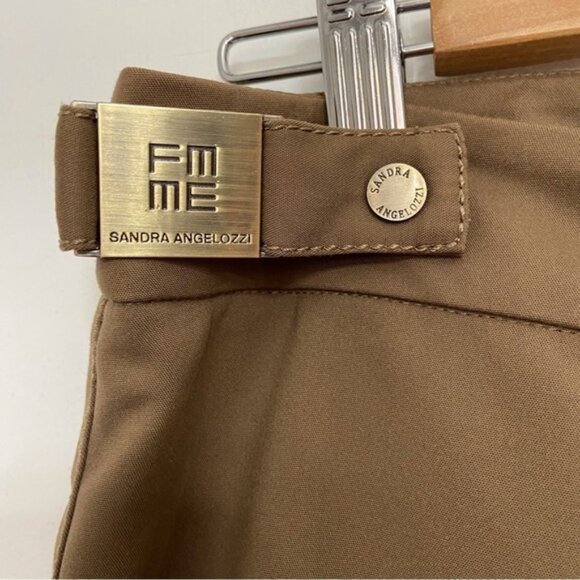 SANDRA Angelozzi beige trouser pants contemporary neutral tone contemporary 36 - Picture 2 of 11